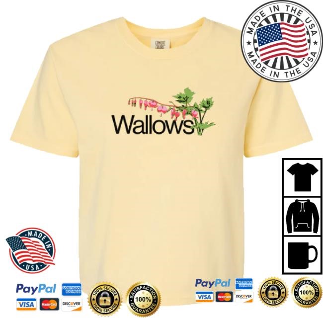 Trending Wallows Flowers Ladies Crop Shirts Wallows Music Store Merch Shop