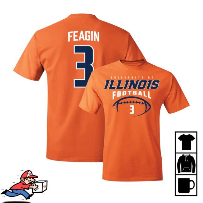 Illinois Nil Store Orange Illinois Football Kaden Feagin Sweatshirt