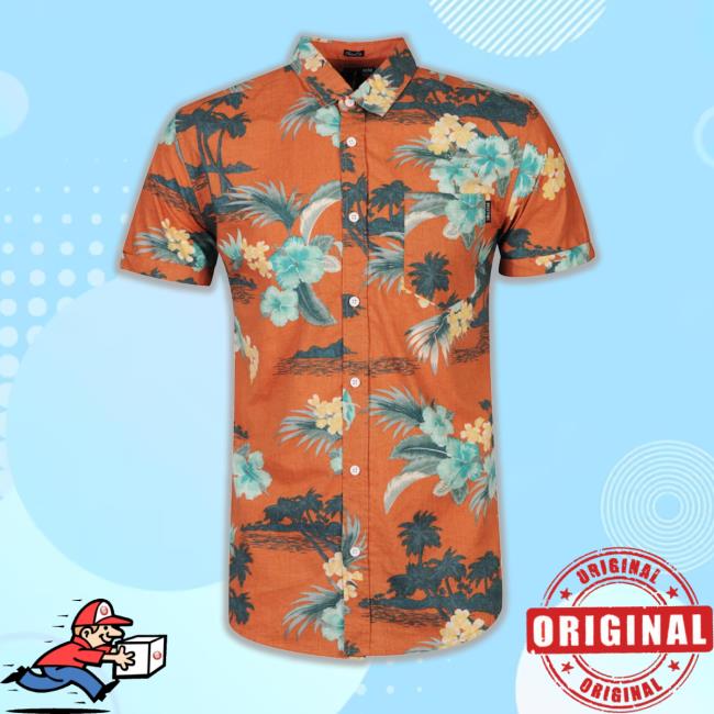 Zavvi Merch Soul Star Men's Burnt Orange Hawaii Long Sleeve T Shirt