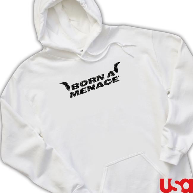 Kanel Joseph Born A Menace Biker Horn Red T-Shirt