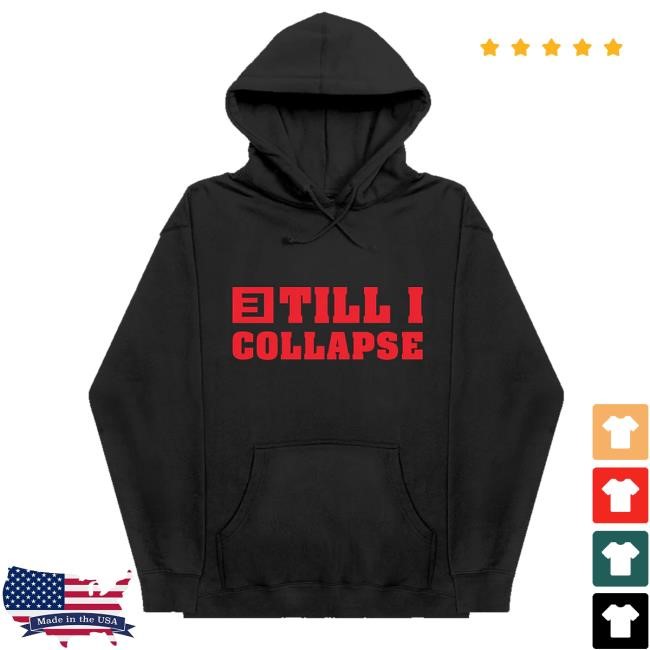 Eminem Merch Store Till I Collapse Hoodie (Black) Crewneck Sweatshirt