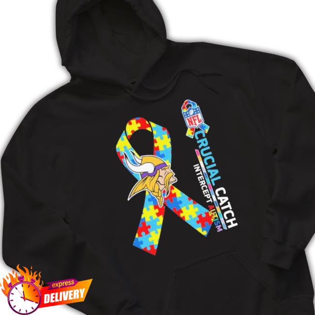 Minnesota Vikings Crucial Catch Intercept Autism Sweater Minnesota Vikings Crucial Catch Intercept Autism Tee