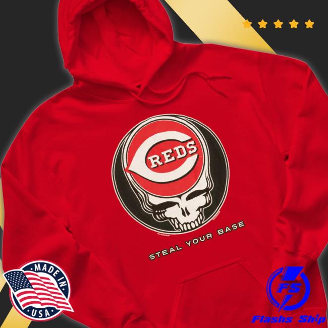 Grateful Dead Cincinnati Reds Steal Your Base Long Sleeve Shirt