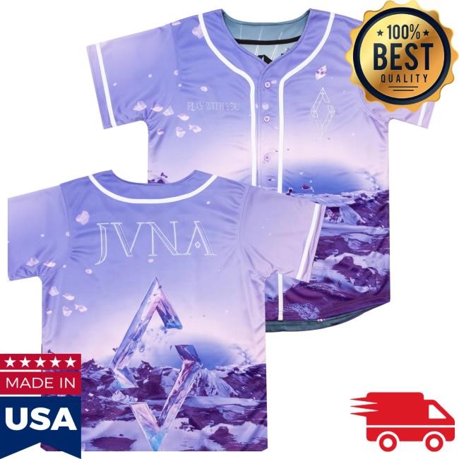 Jvna Music Merch Store Jvna 2024 Reversible Baseball Jersey Crewneck Sweatshirt