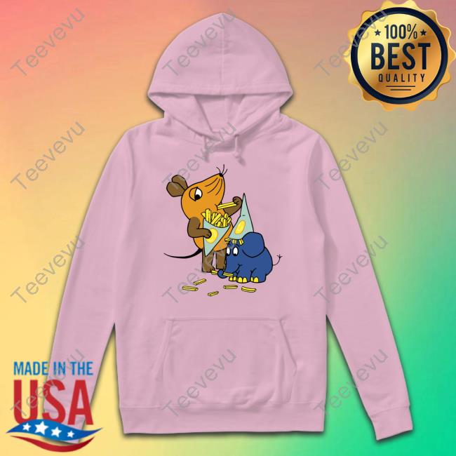 4Sprosse Die Sendung Mit Der Maus Pommes Party T Shirt Die Sendung Mit Der Maus Pommes Party Tee Shirt