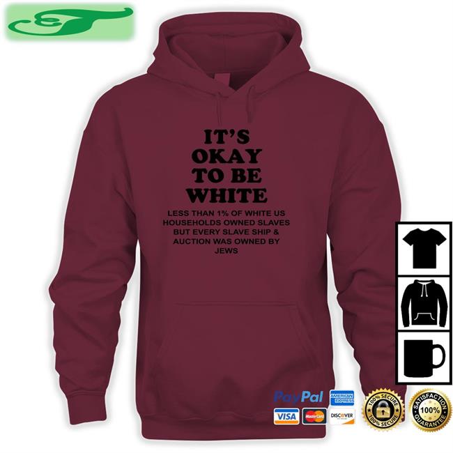 Yourmomshousepodcast It's Okay To Be White Less Than 1 Percent Of White Us Sweatshirt