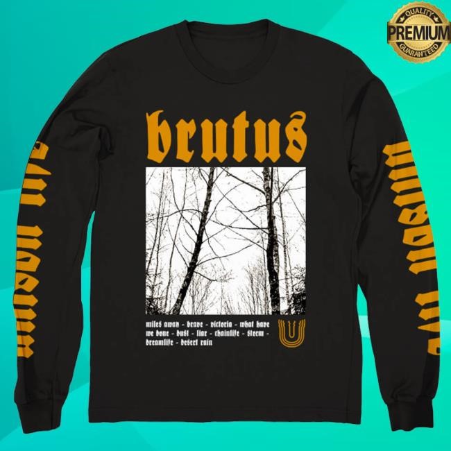 Official Evil Greed Merch Brutus Trees Longsleeve Crewneck Sweatshirt