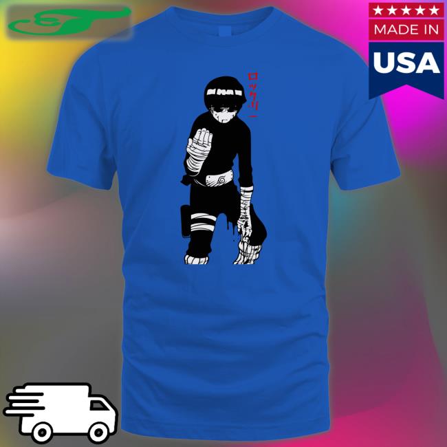 Minimalist Anime Rock Lee Canvas Art Hoodie