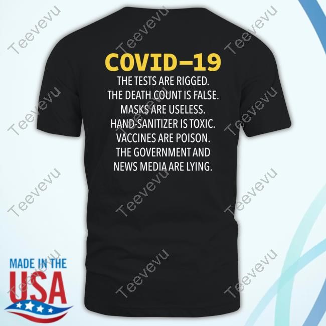 Dd Denslow Covid-19 The Tests Are Rigged The Death Count Is False Masks Are Useless Hooded Sweatshirt