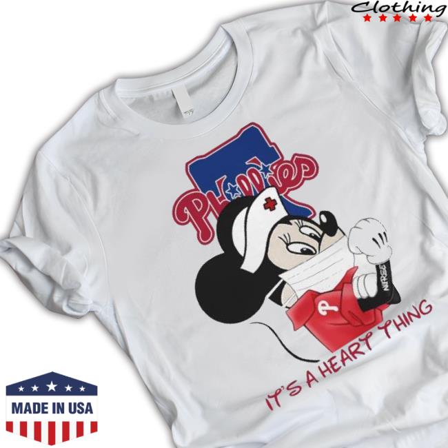 Mickey Mouse Face Mask It’S A Heart Things Philadelphia Phillies shirt