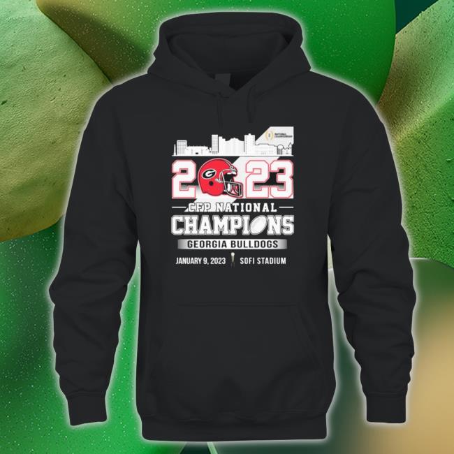 2023 Cfp National Champions Georgia Bulldogs Skyline Sweatshirts