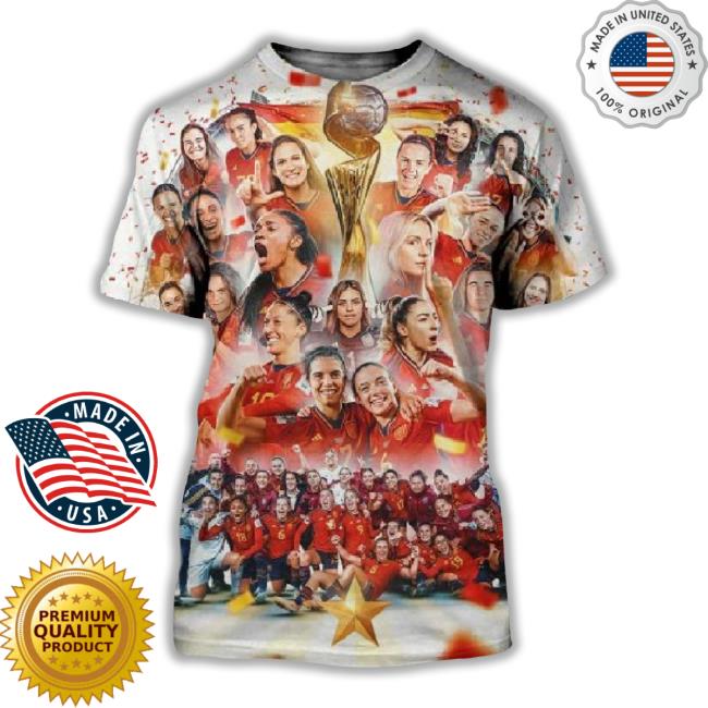 Congratulations Spain Are World Champions Fifa Wwc 2023 3D Sweater