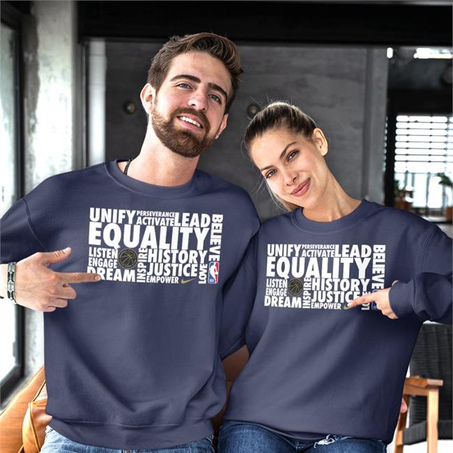 Lebron James Wearing Unify Perseverance Activate Lead Equality T Shirt Los Angeles Lakers