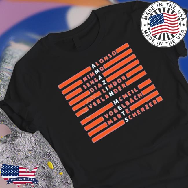 Alonso Nimmo Senga Diaz Lindor Verlander Mcneil Vogelbach Marte Scherzer Amazin Mets Shirts