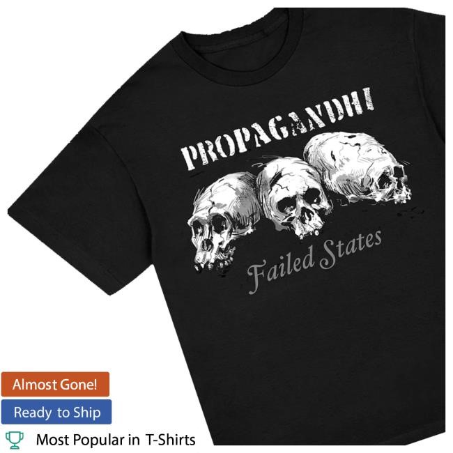 Propagandhi Merch Shop Store Official Failed States Skulls Tee Shirt