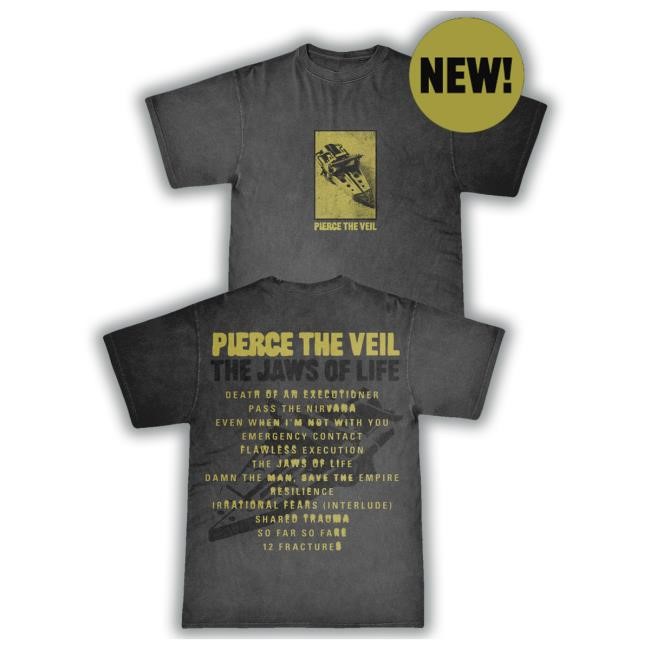 Pierce The Veil Jaws Lyrics Hooded Sweatshirt