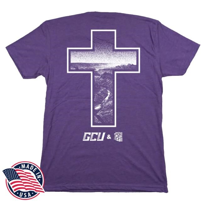 Official State Forty Eight Merch Men’S Crew Neck Gcu Cross Purple Funny Shirt