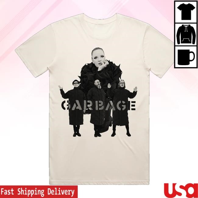 Garbage Merch Coats Photo Zip Up Hooded Sweatshirt