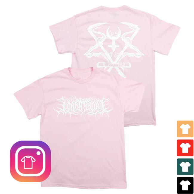 Official Lorna Shore Merch Store Lorna Shore Pink Logo Attractive Shirt LornaShore