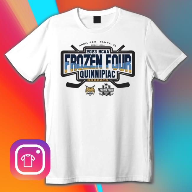 Quinnipiac University Bobcats 2023 Ncaa Men’S Hockey Frozen Four Championship Shirt
