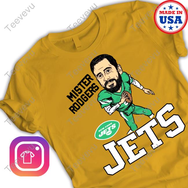 Official New York Jets Aaron Rodgers Homage Green Caricature Hoodie