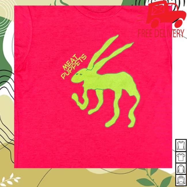 Official Hello Merch Meat Puppets Rabbit Hoodie Sweatshirt