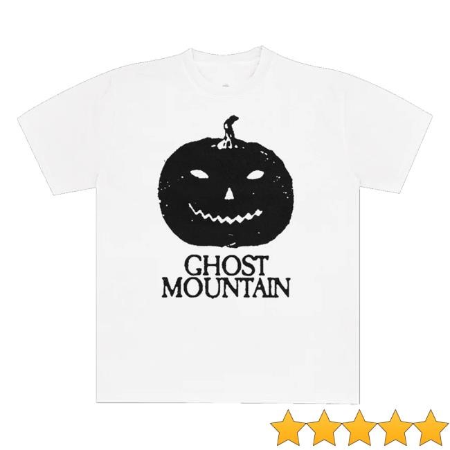 Real Haunted Mound Merch Store Ghost Mountain Pumpkin White Hooded Sweatshirt