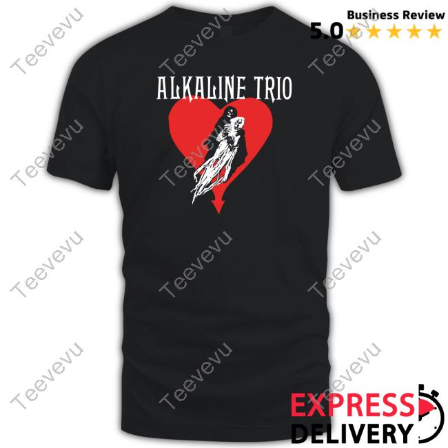 Heart Swept Alkaline Trio T Shirts