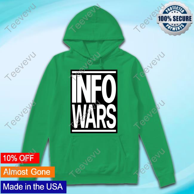 Alex Jones Wearing Info Wars Sweatshirt