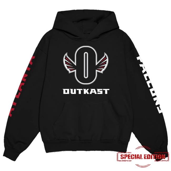 Outkast Merch Outkast X Atlanta Falcons "O" Logo Hoodie