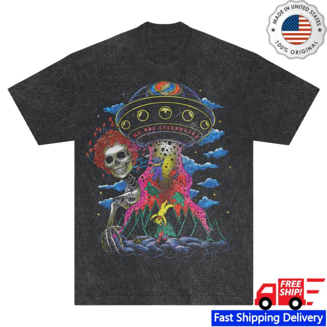 Official Grateful Dead Merch Store Ufo Mineral Wash T-Shirts GratefulDead Shop