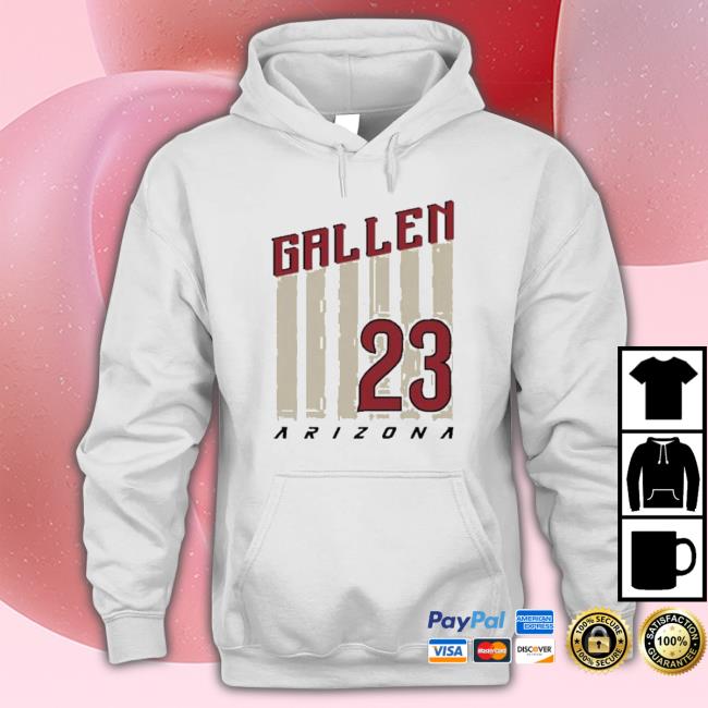Zac Gallen 23 Arizona Tee Shirt Zac Gallen 23 Arizona Hooded Sweatshirt