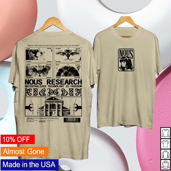 Nousresearch Store Nous Research Cat Long Sleeve Shirt