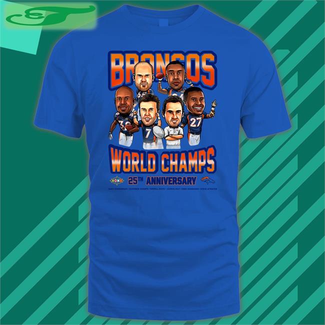 Broncos World Champs 25Th Anniversary Hoodie Denver Broncos