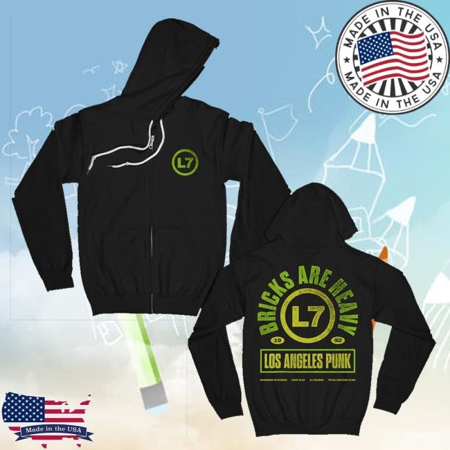 Official Kingsroadmerch Merch Bricks Are Heavy Arch Logo Zip Up Hoodie (Black) Long Sleeve Shirt