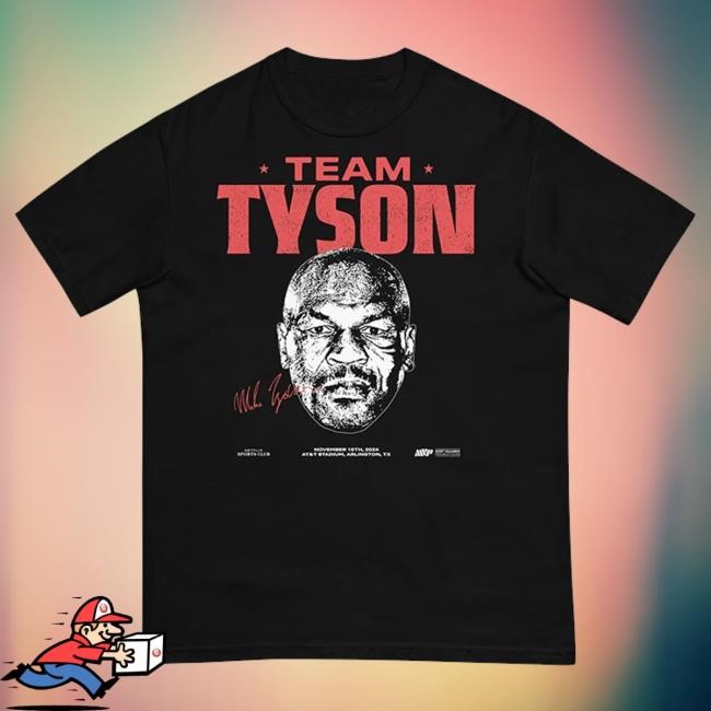 Trending Netflix Merch Store Jake Paul Vs. Mike Tyson Team Tyson Comfort Colors Hooded Sweatshirt
