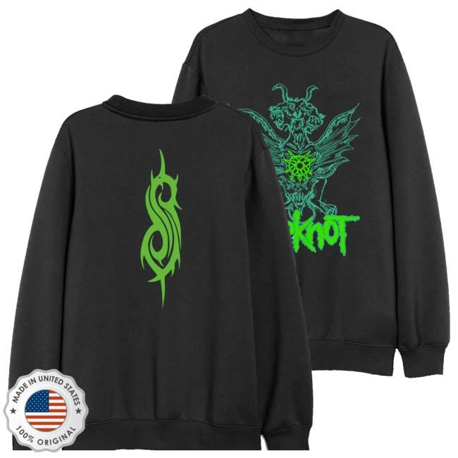 Trending Damaged Society Merch Shop Green Demon Hooded Sweatshirt