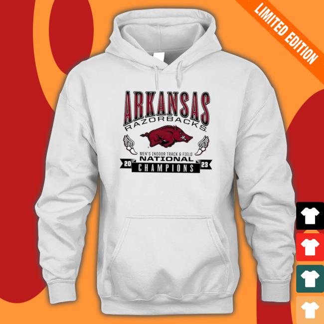 Arkansas Razorbacks 2023 Men’S Indoor Track And Field National Champions Logo Shirt