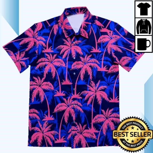 Official Sleepy Peach Merch The Vaporwave Sunset Button Up Shirt