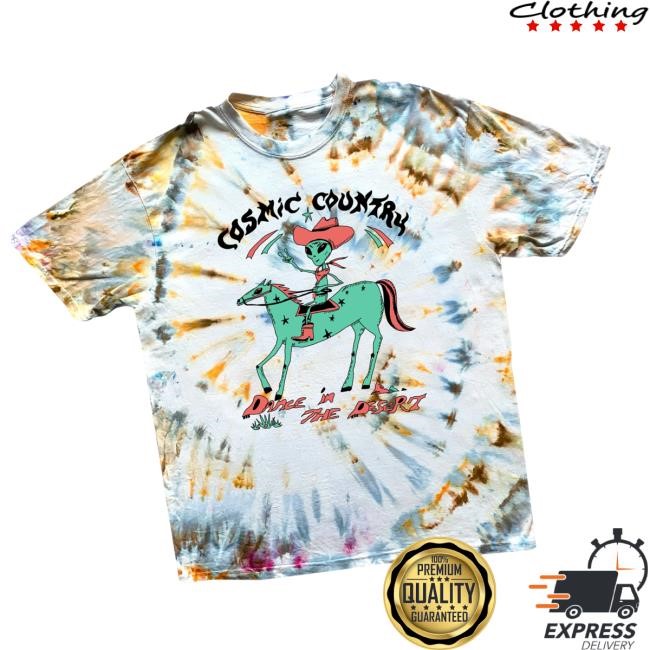 Thunder Shout Merch Cosmic Country Dyed Dance In The Desert Colorway Long Sleeve T Shirt Thunder Shout Merch Cosmic Country Dyed Dance In The Desert Colorway Hoodie Sweatshirt