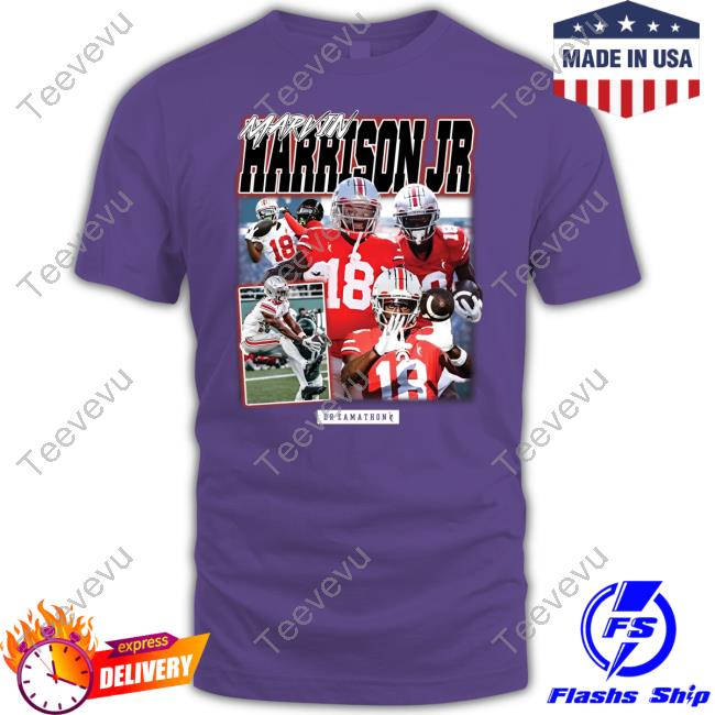 Marvin Harrison Jr Wearing His Marvin Harrison Jr Dreams New Shirt