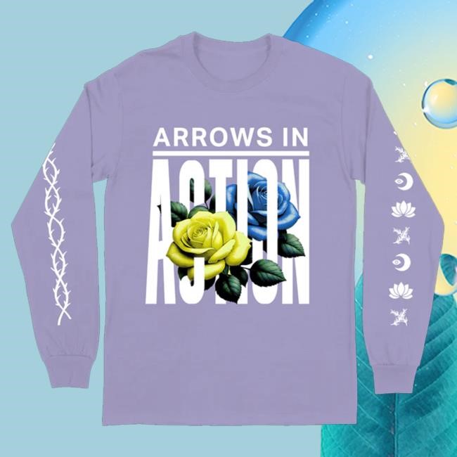 Arrows In Action Store Merch Floral Long Sleeve Shirt