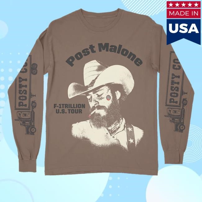 Post Malone Merch Store F-1 Trillion Tour Tee Shirt