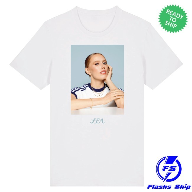 Lea Merch Foto Zip Hoodie White 2025