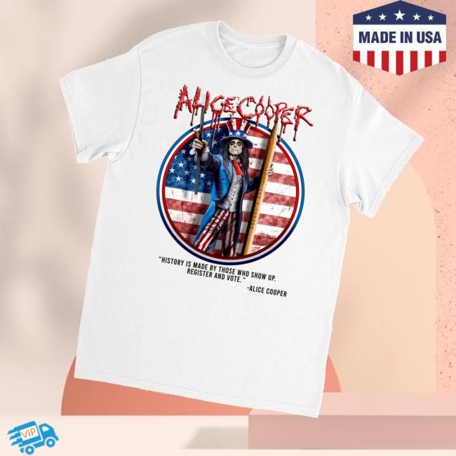 Alice Cooper Merch Register To Vote Sweatshirt