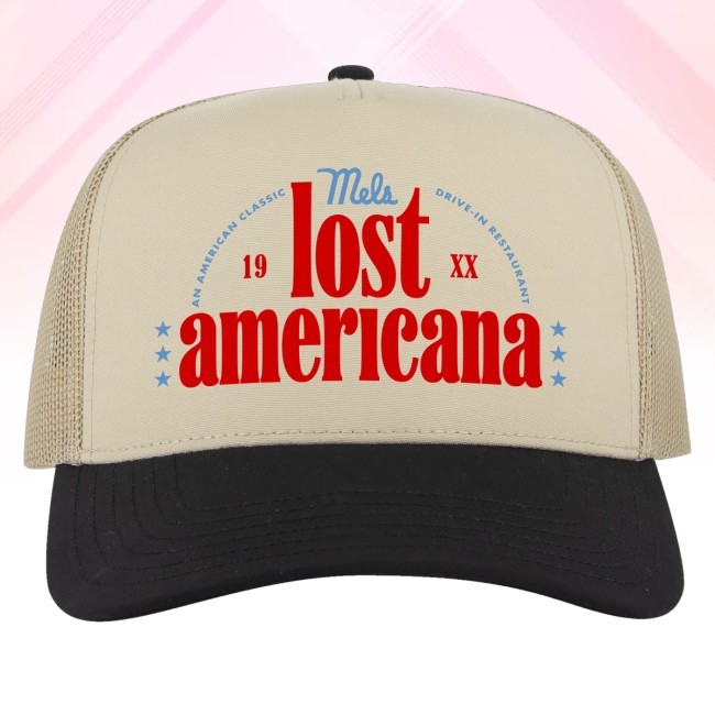 Mels Drive In Merch Mels X Mgk Lost Americana Embroidered Hat Trending Mels Drive In Merch Mels X Mgk Lost Americana Cap