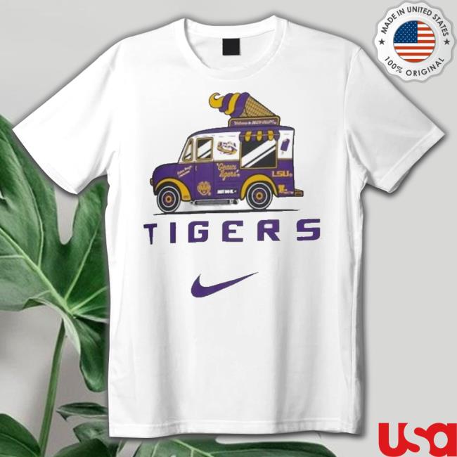 Men’S White Lsu Tigers Campus Ice Cream shirt