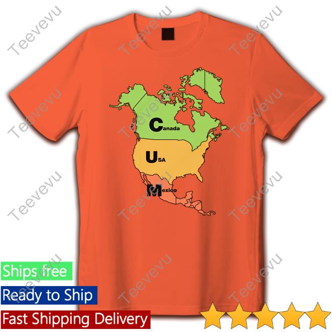 Official Cum Map (Canada, Usa And Mexico) Sweatshirt
