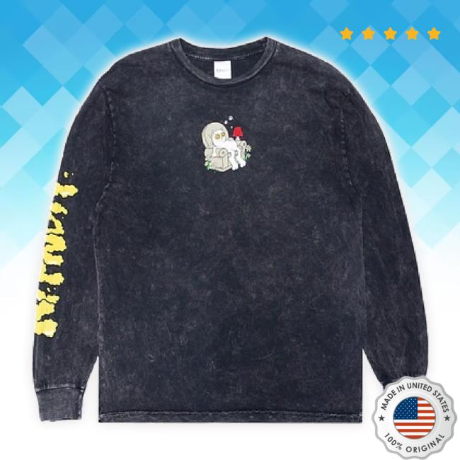 Official Dino Skate Merch Store Ripndip 2 Moods Sweater (Black Mineral Wash) Dinoskateshop