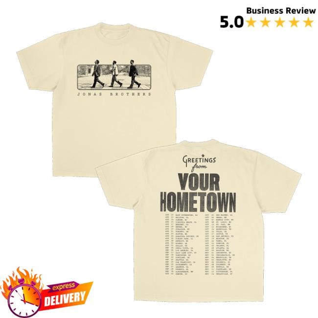 Jonas Brothers Merch Store Shop Greeting's From Your Hometown Jonas Road Tour Sweaters